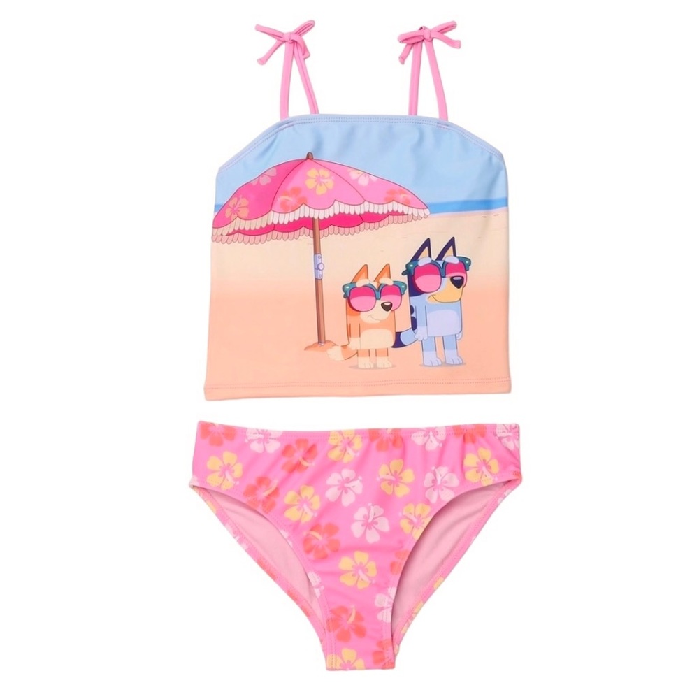Bluey Girls Tankini 2 Piece Swimsuit - Picture 9 of 9